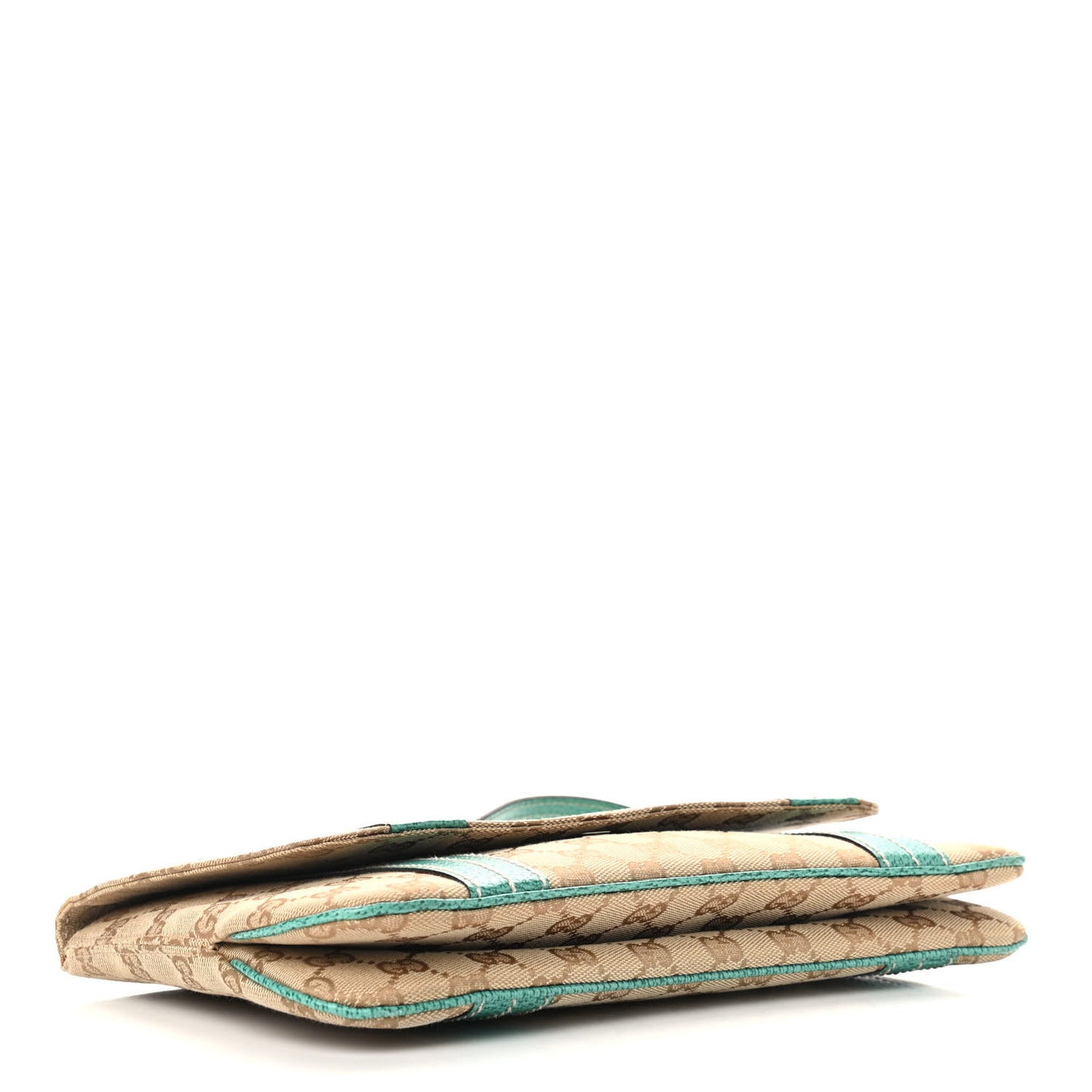 Monogram Satchel Bag Turquoise