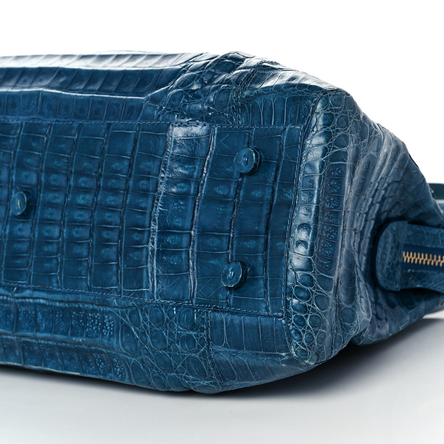 Nancy Gonzalez Crocodile Satchel Blue 7 of 9