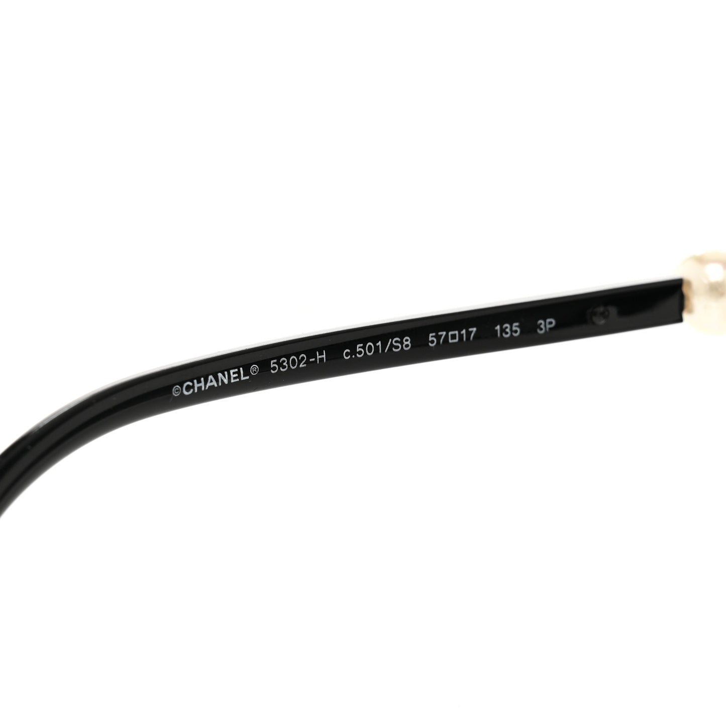 Acetate Butterfly Winter Pearl Sunglasses 5339-H Black