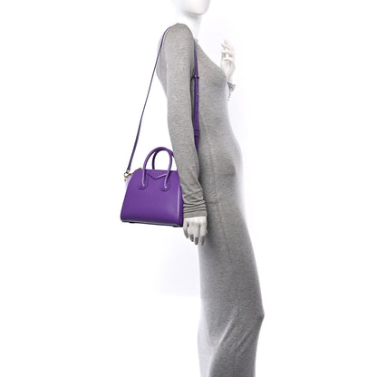 Givenchy Shiny Lord Calfskin Mini Antigona Ultraviolet 2 of 9