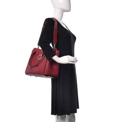 Burberry Soft Grain Medium Buckle Tote Parade Red 2 of 9