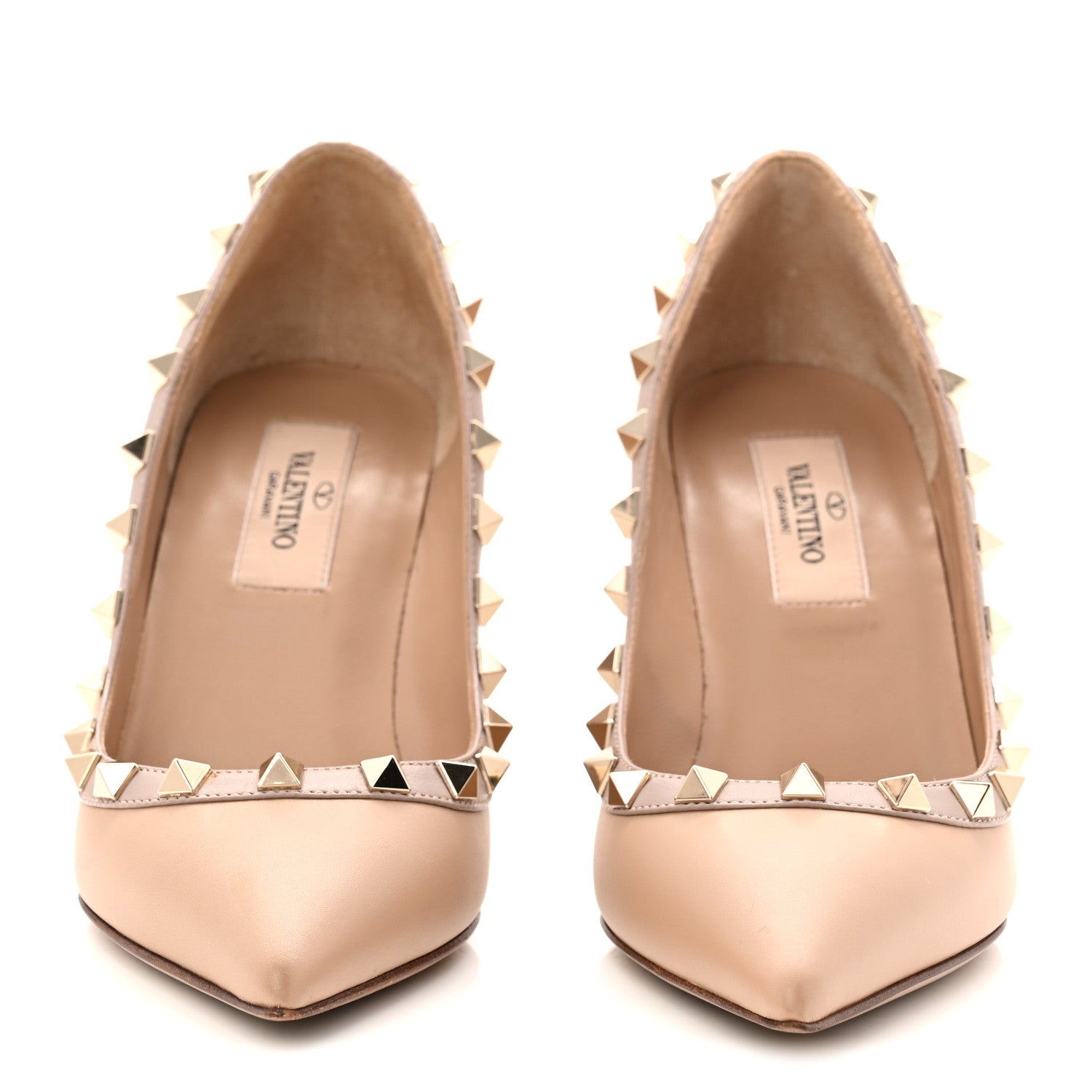 Valentino Garavani Nappa Rockstud 100mm Pumps 35 Poudre 3 of 11