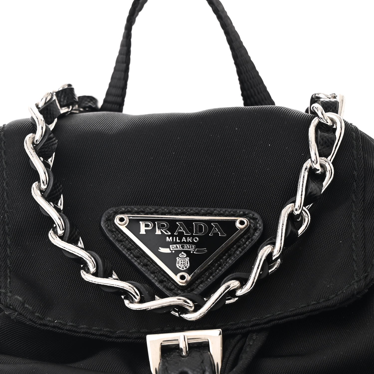 Prada Nylon Vela Mini Crossbody Backpack Black 9 of 11