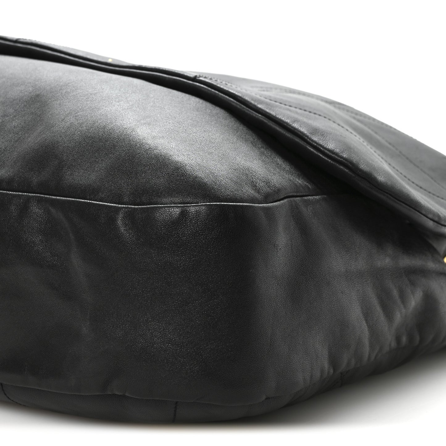 Lambskin Matelasse Monogram Large Jamie 4.3 Black