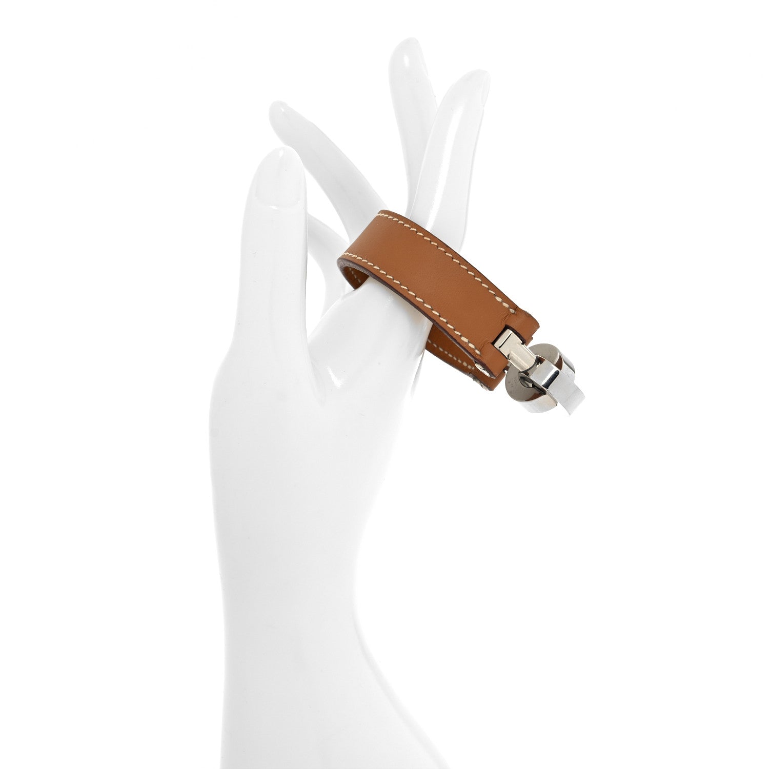 Hermes Barenia Lancelot Bracelet M Gold 2 of 6