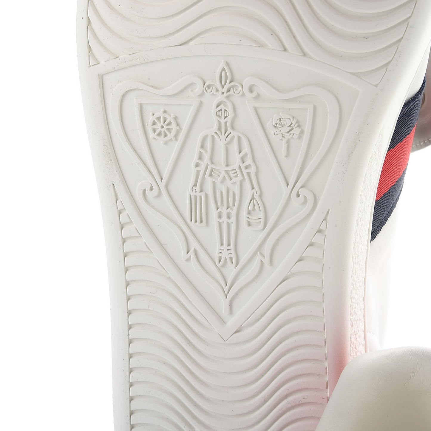 Calfskin Ayers Crystal LOVED Embroidered New Ace Sneakers 40.5 White