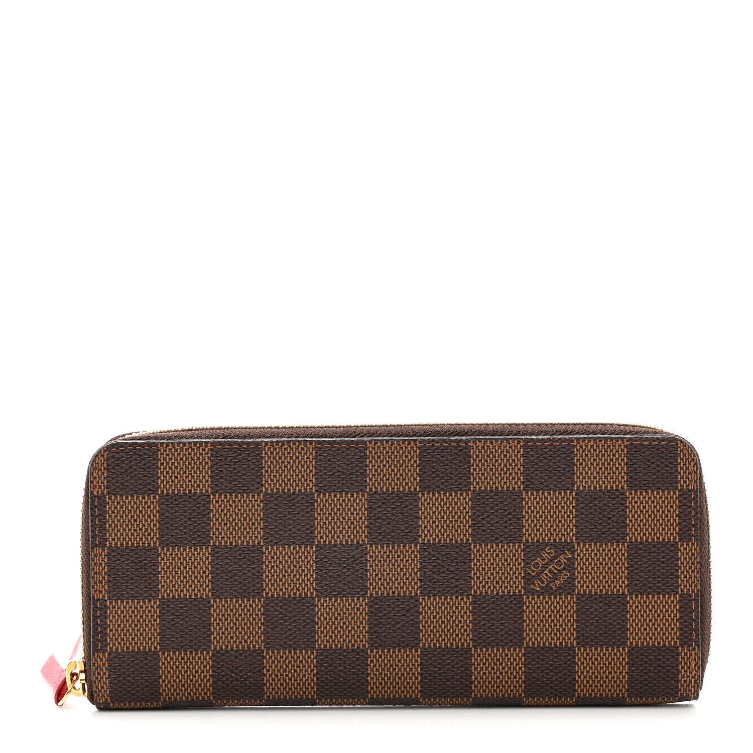 Louis Vuitton Damier Ebene Clemence Wallet Cherry 1 of 8