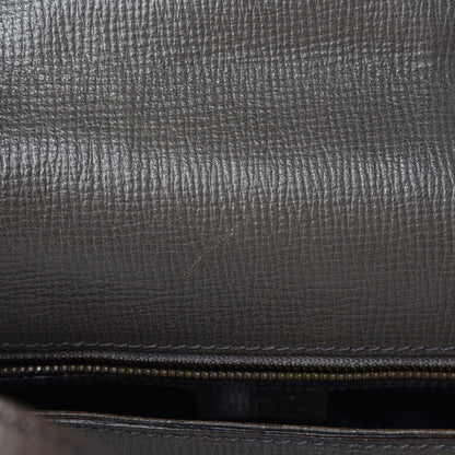 Gucci Calfskin Horsebit Chain Flap Shoulder Bag Grey 8 of 14