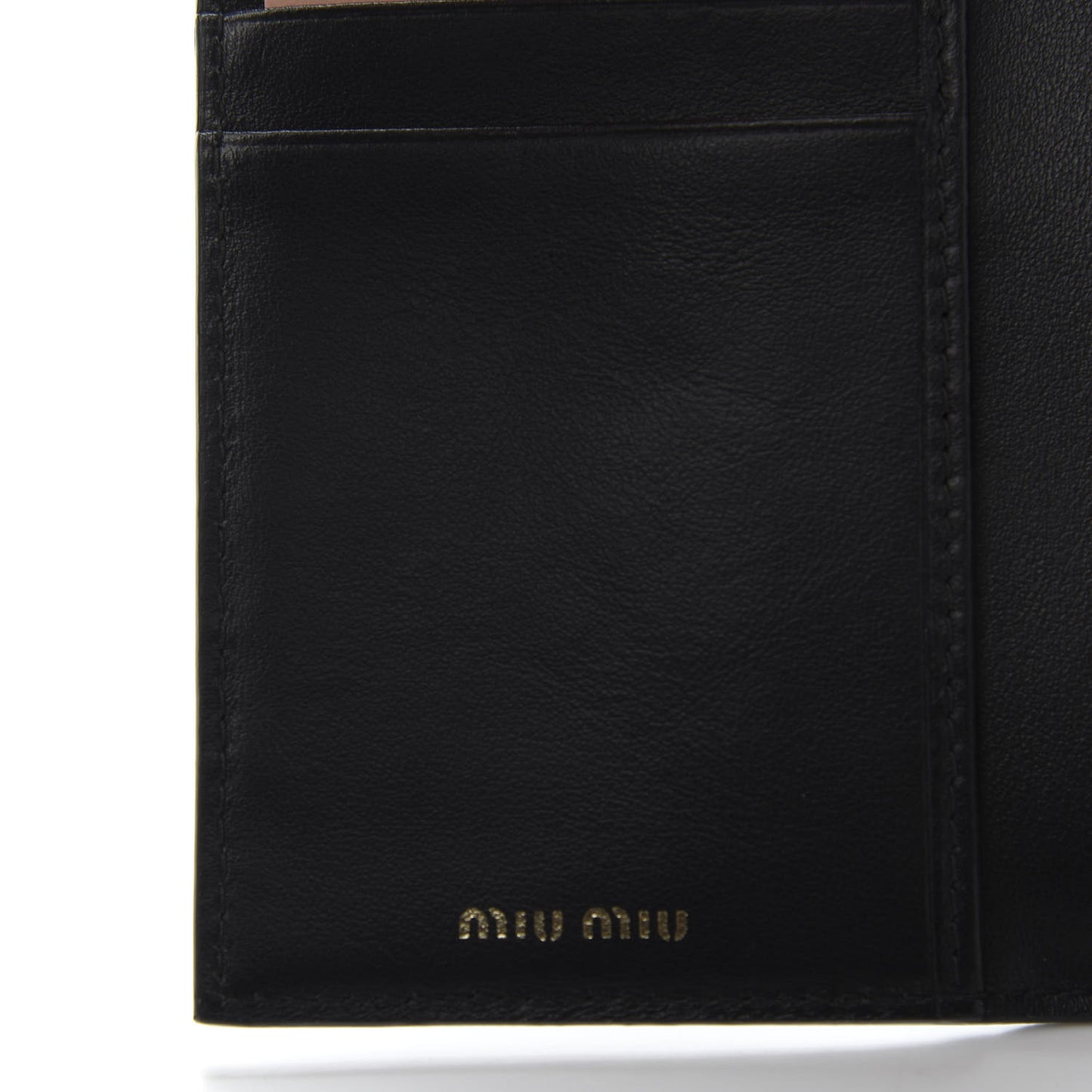 Soft Calf Bow Wallet Black Petalo