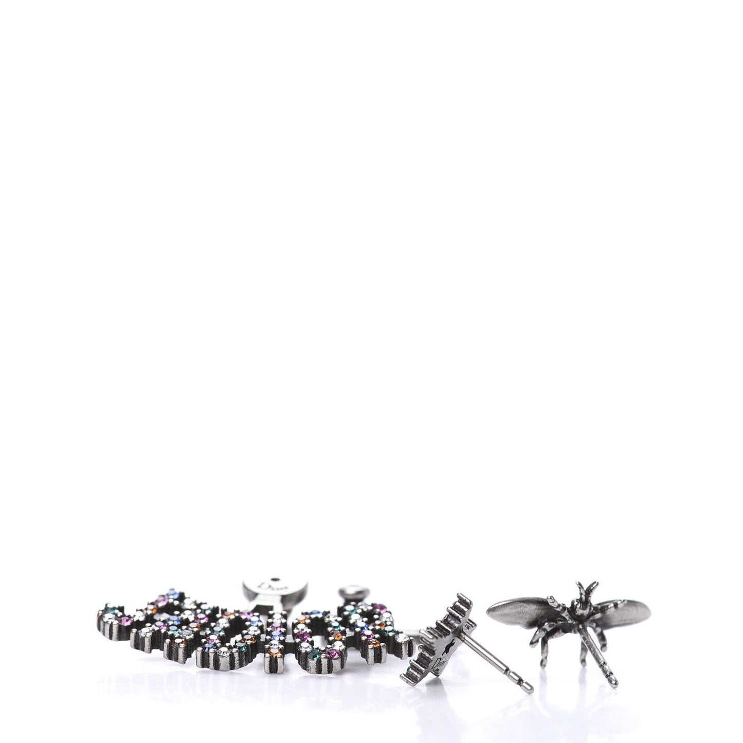 Palladium Crystal J'adior Earrings Multicolor