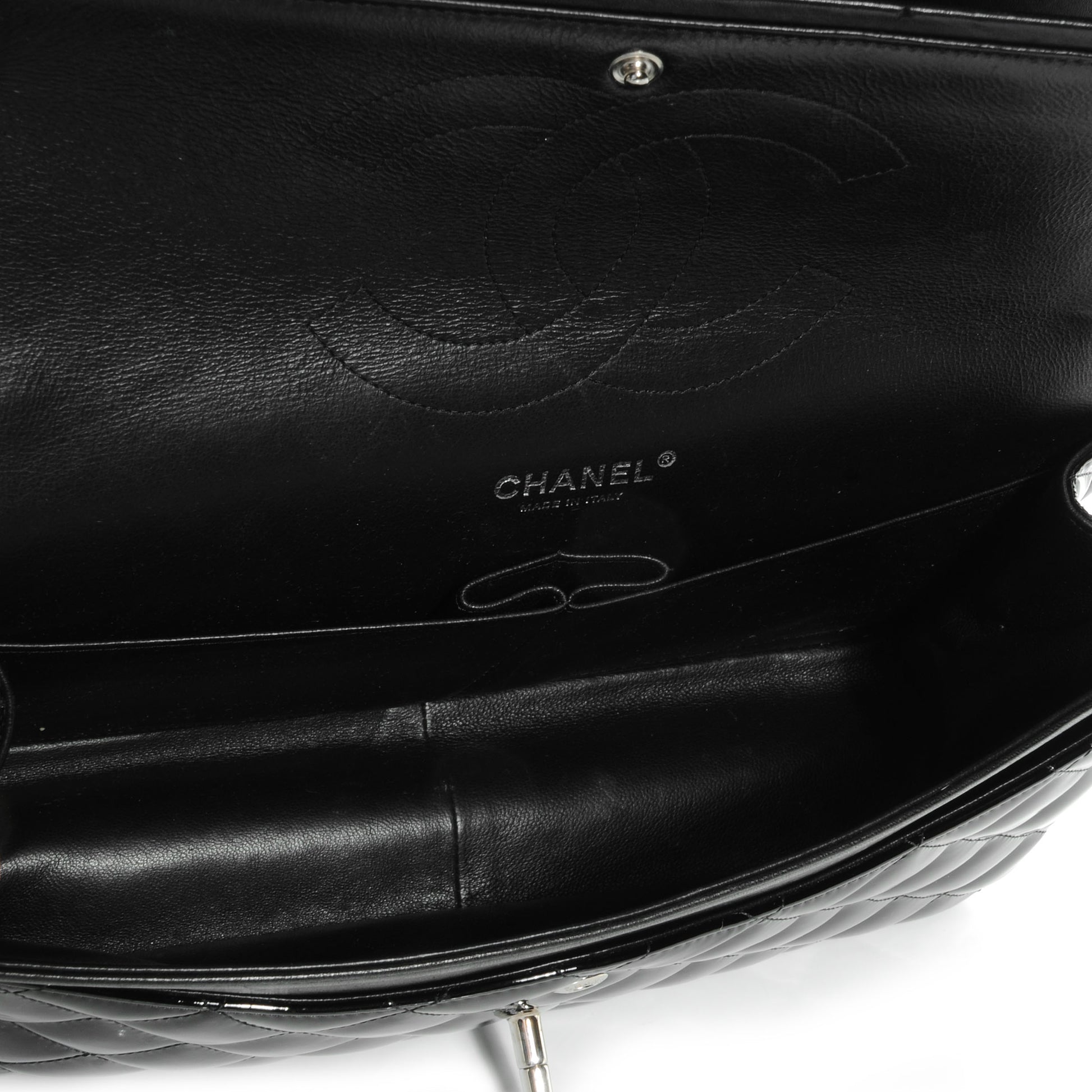Chanel Patent Jumbo Double Flap Black 6 of 9