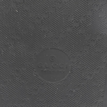 Gucci Rubber GG Monogram Perforated Womens Slide Sandals 35 Black 7 of 8