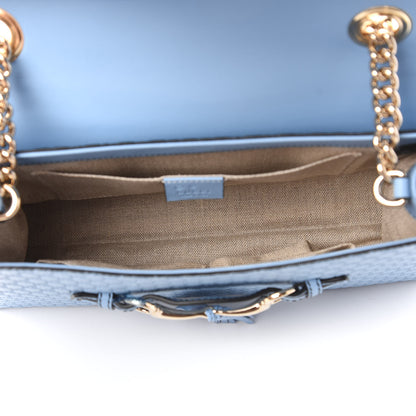Gucci Microguccissima Medium Emily Chain Shoulder Bag Mineral Blue 5 of 10