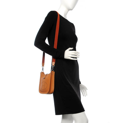 Hermes Taurillon Clemence Amazone Evelyne TPM Gold Cuivre 2 of 10