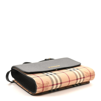 Burberry Haymarket Check Small Loxley Crossbody Black 4 of 9