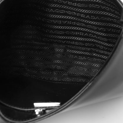 Prada Spazzolato Cleo Shoulder Bag Black 4 of 8