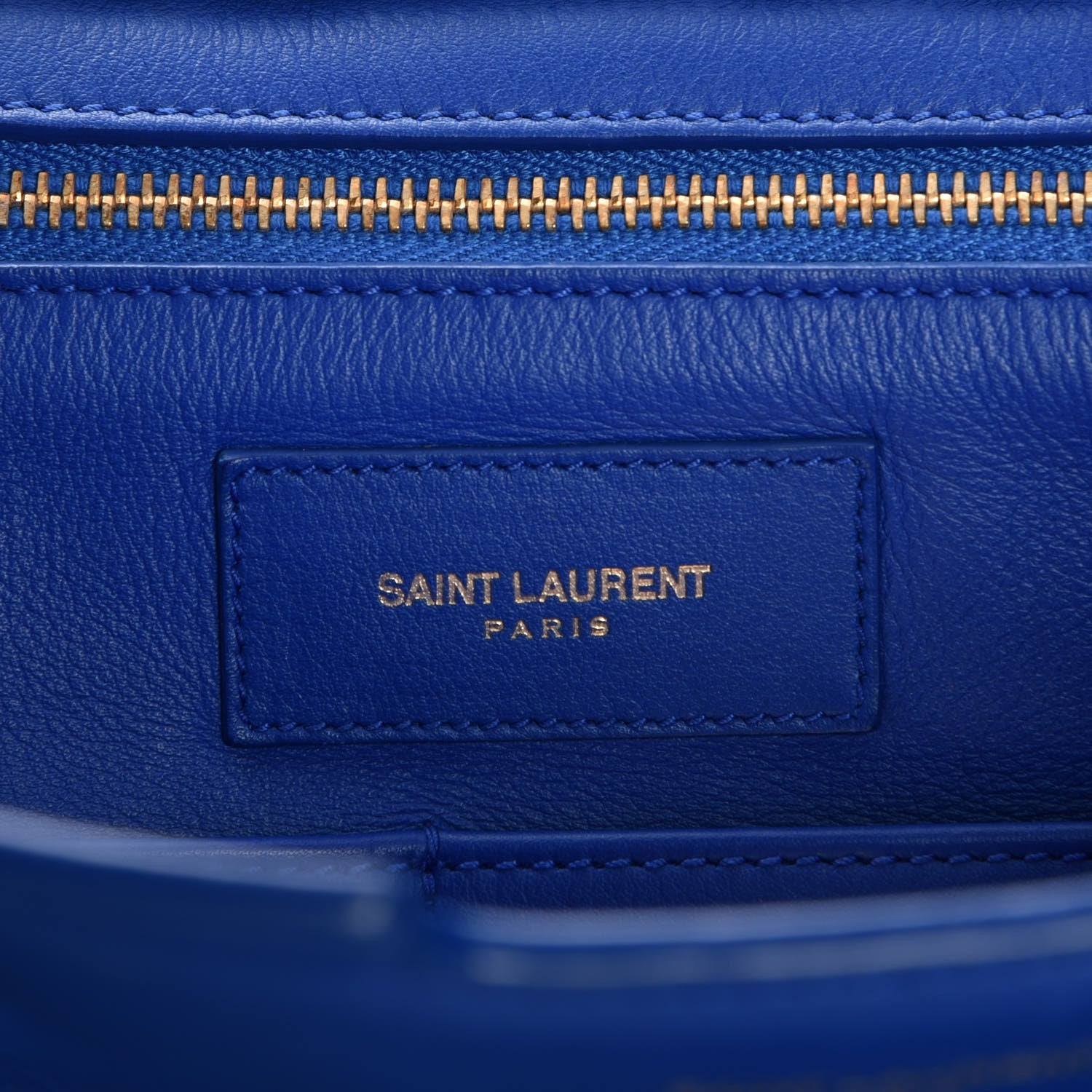 Saint Laurent Calfskin Medium Classic Y Cabas Royal Blue 6 of 9
