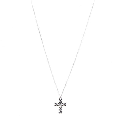 Tiffany Sterling Silver Paloma Picasso Crown of Hearts Cross Pendant Necklace 1 of 7