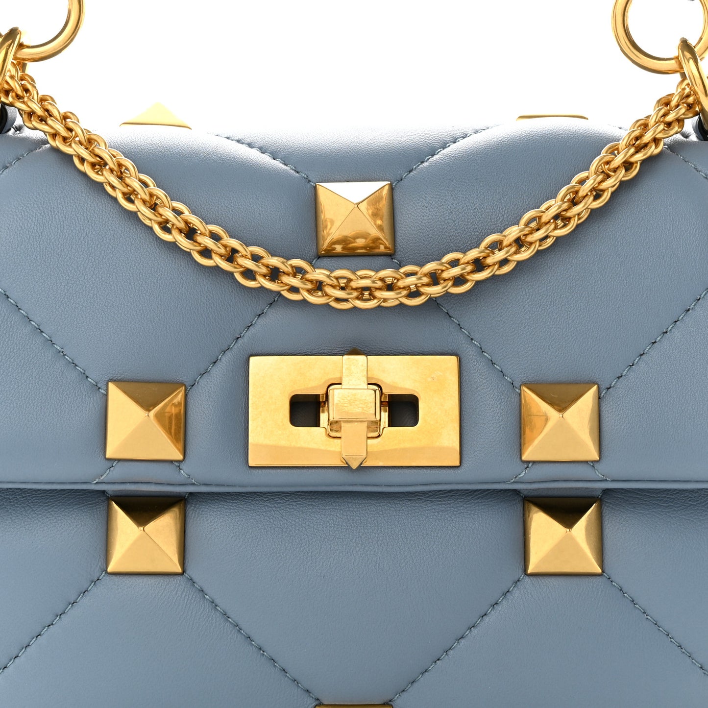 Nappa Medium Roman Stud Shoulder Bag Niagara