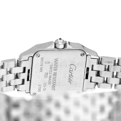 Cartier 18K White Gold Diamond 20mm Santos Demoiselle Quartz Watch 4 of 4
