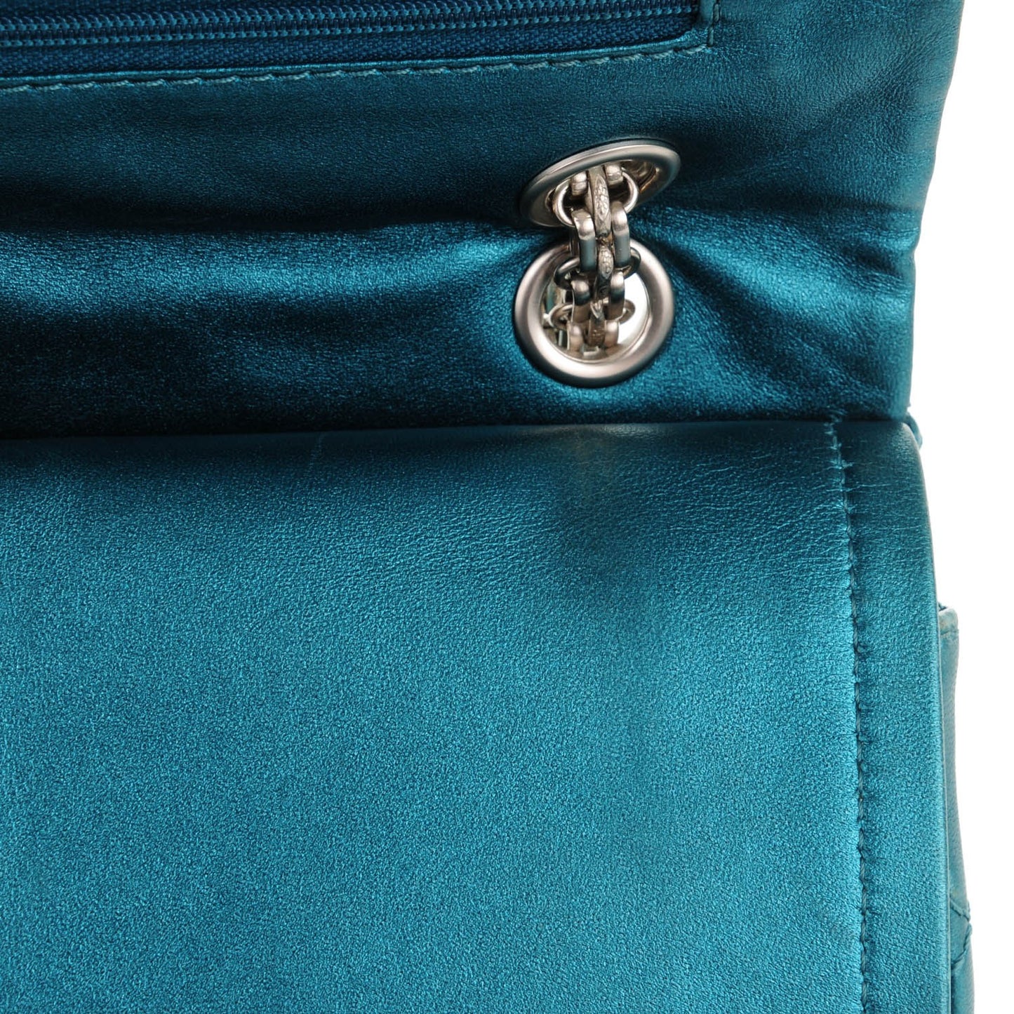 Metallic Calfskin Quilted 2.55 Reissue 227 Flap Turquoise