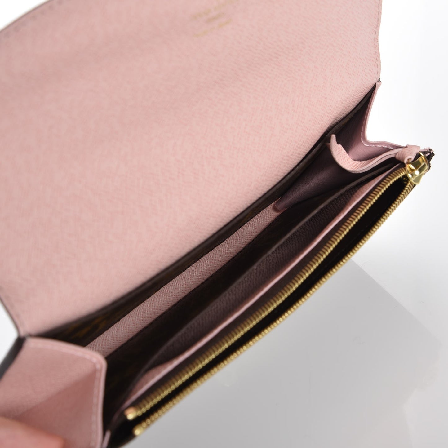 Monogram Emilie Wallet Rose Ballerine
