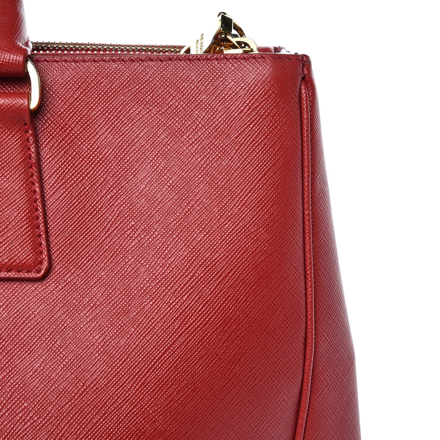 Saffiano Large Galleria Double Zip Tote Fuoco
