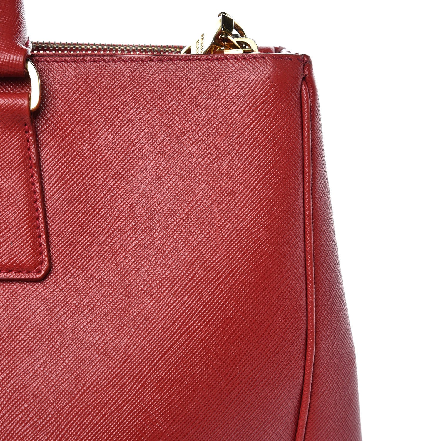 Prada Saffiano Large Galleria Double Zip Tote Fuoco 17 of 21