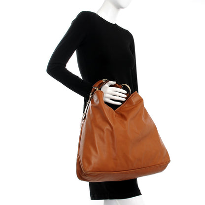 Gucci Calfskin Large Horsebit Chain Hobo Brown 2 of 10