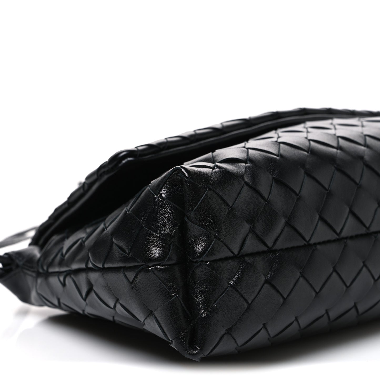 Calfskin Intrecciato Giorno Black
