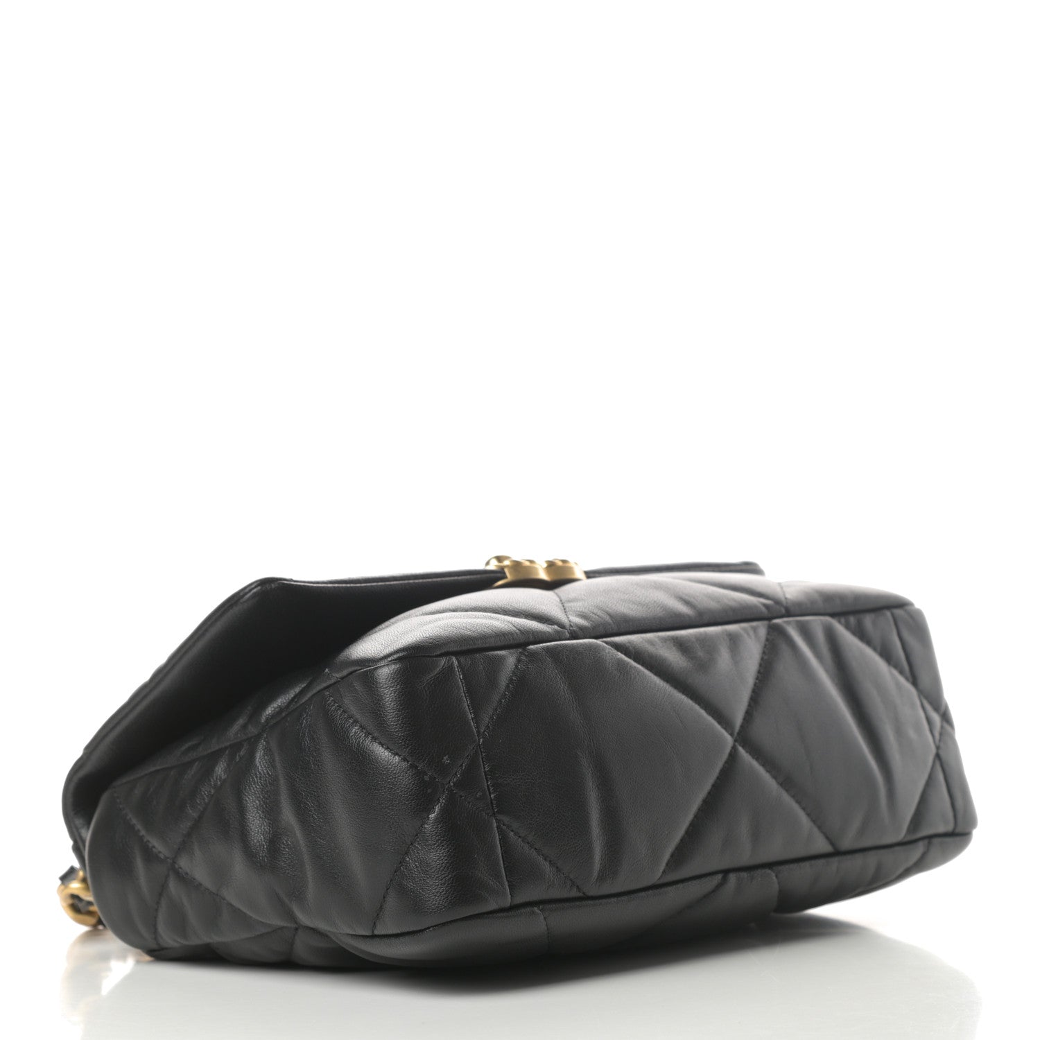 Chanel Goatskin Quilted Medium Chanel 19 Flap Black 4 of 11