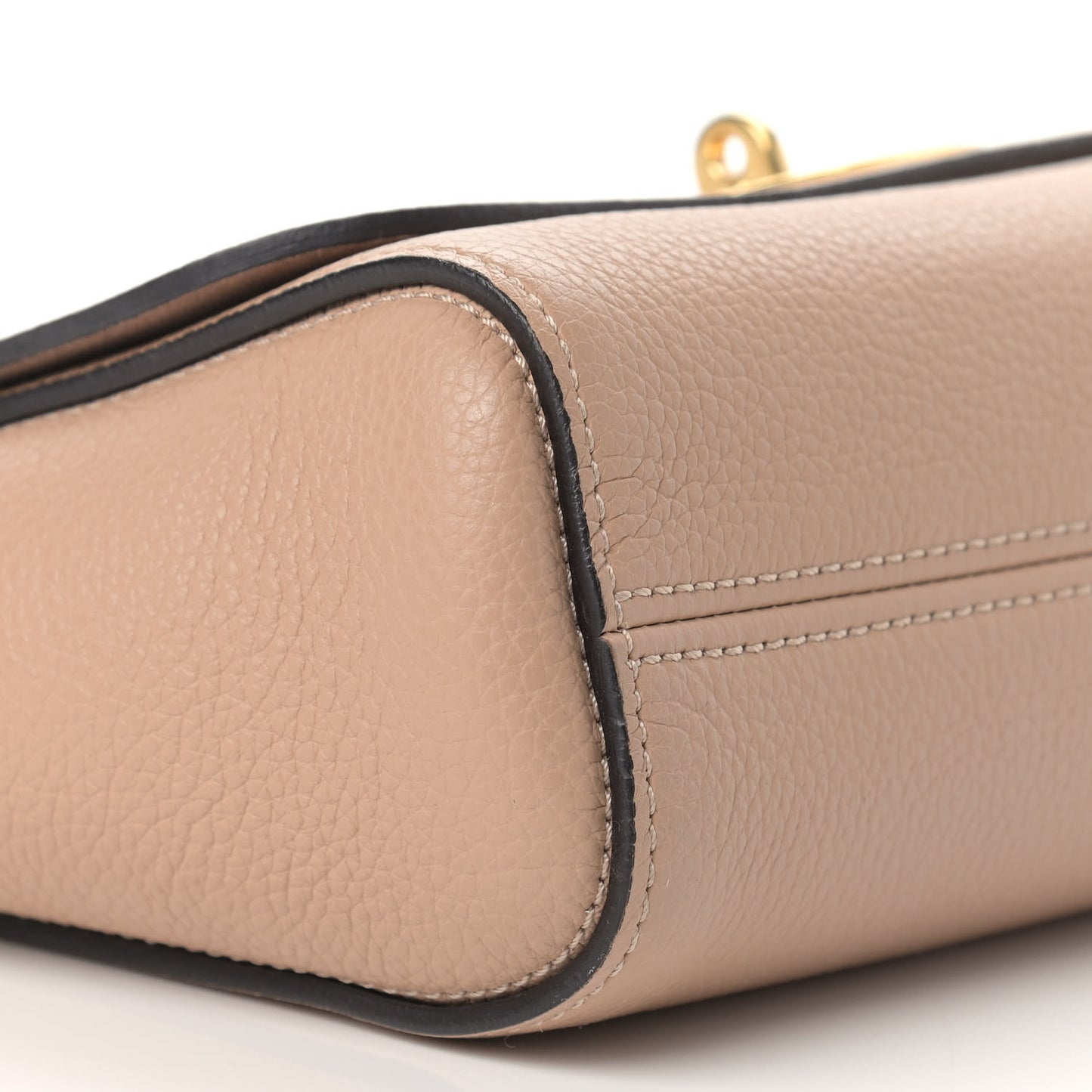 Small Classic Grain Calfskin Small Lily Flap Light Salmon