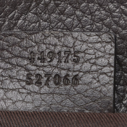 Gucci Monogram Dollar Calfskin O Drawstring Backpack Beige Ebony Testa di Moro Dark Chocolate 7 of 9