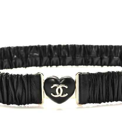 Chanel Calfskin CC Heart Belt 85 34 Black 4 of 5