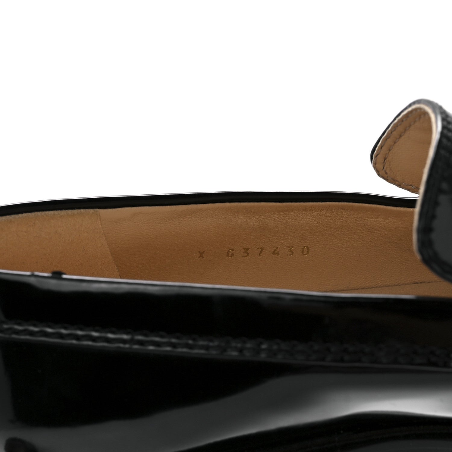 Chanel Shiny Calfskin Logo Loafers 40 Black 8 of 8