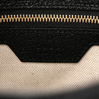 Gucci Jacquard Denim GG Monogram Small Jackie 1961 Hobo Black Ivory 6 of 14