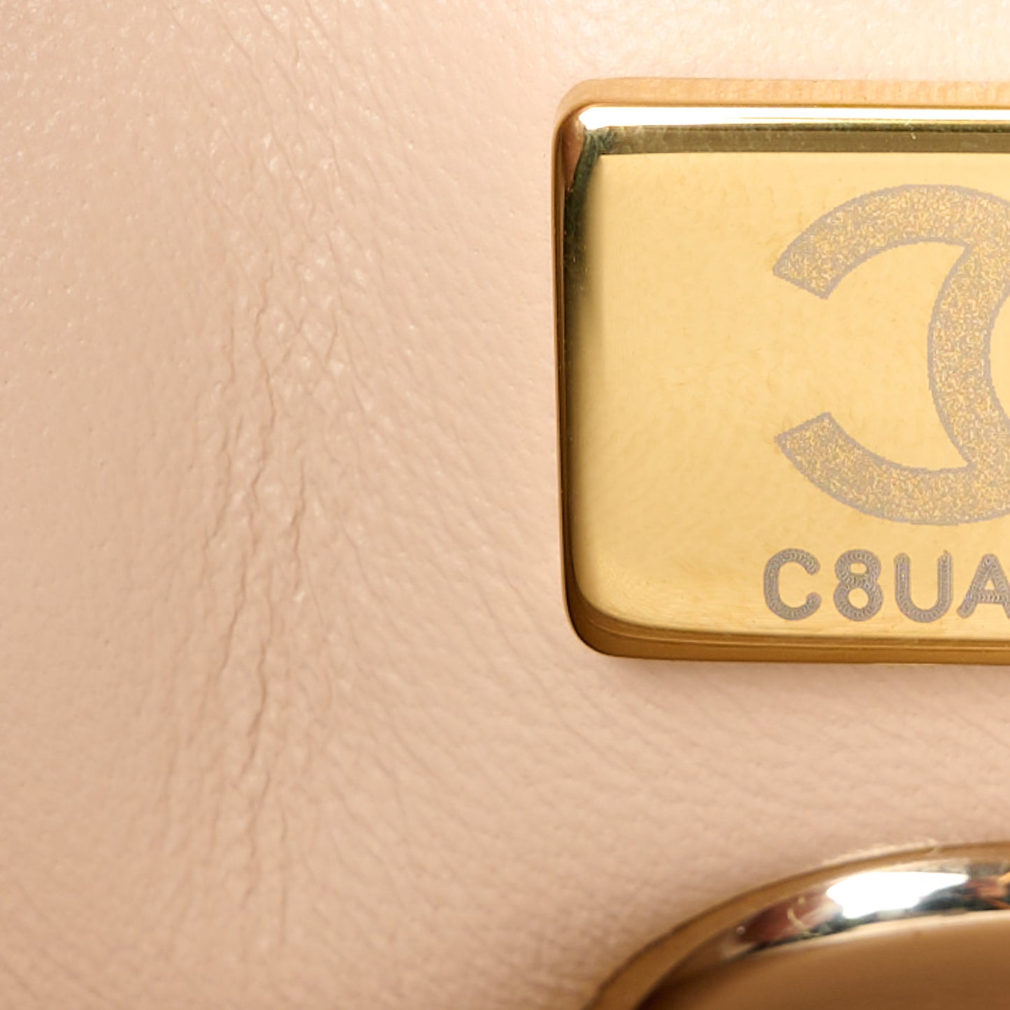 Caviar Quilted Mini Coco Handle Flap White