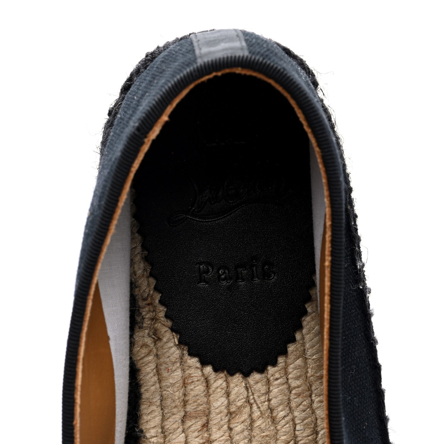 Christian Louboutin Olan Canvas Mens Nanou Orlato Flat Espadrilles 43 Black 7 of 8