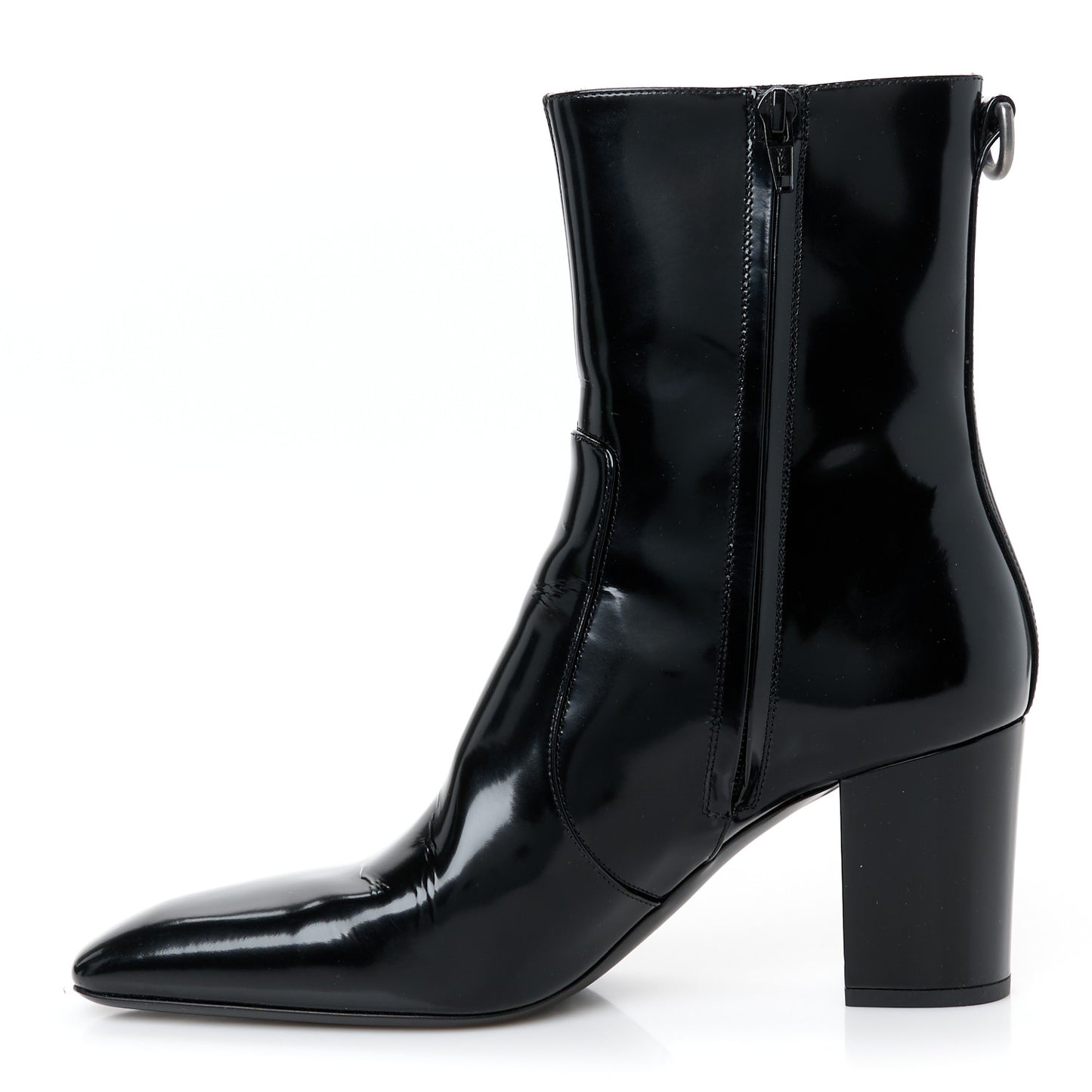 Vitello Marilyn Betty 70 Ankle Zip Boots 39 Black