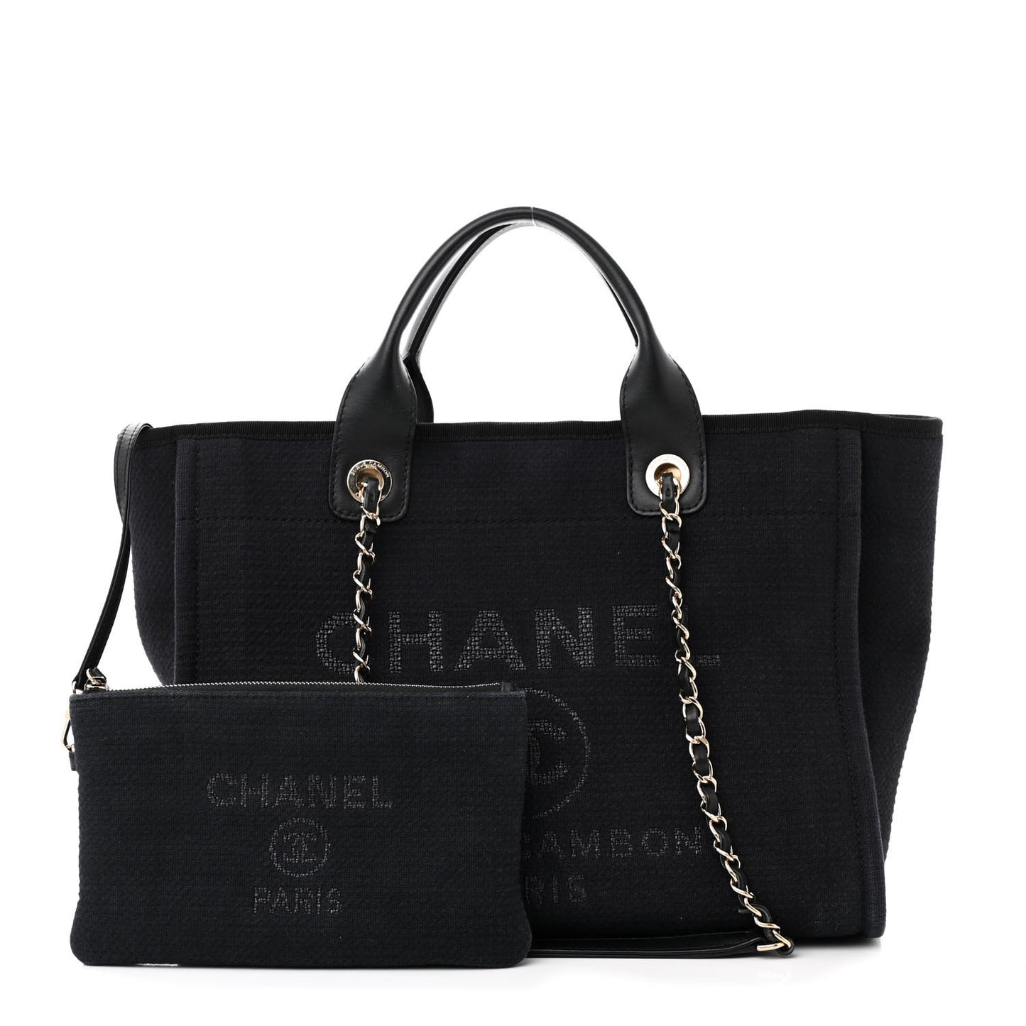 Mixed Fibers Small Deauville Tote Black