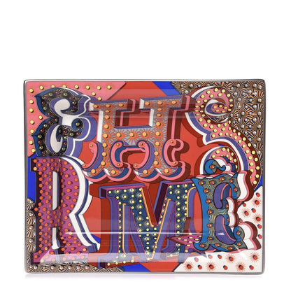 Hermes Porcelain Electrique Change Tray Pourpre 1 of 5