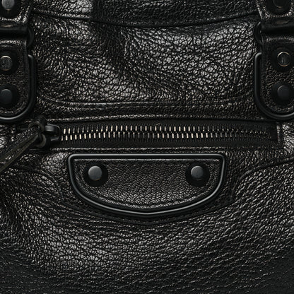 Balenciaga Chevre Black Metallic Edge Hardware S City Black 9 of 12