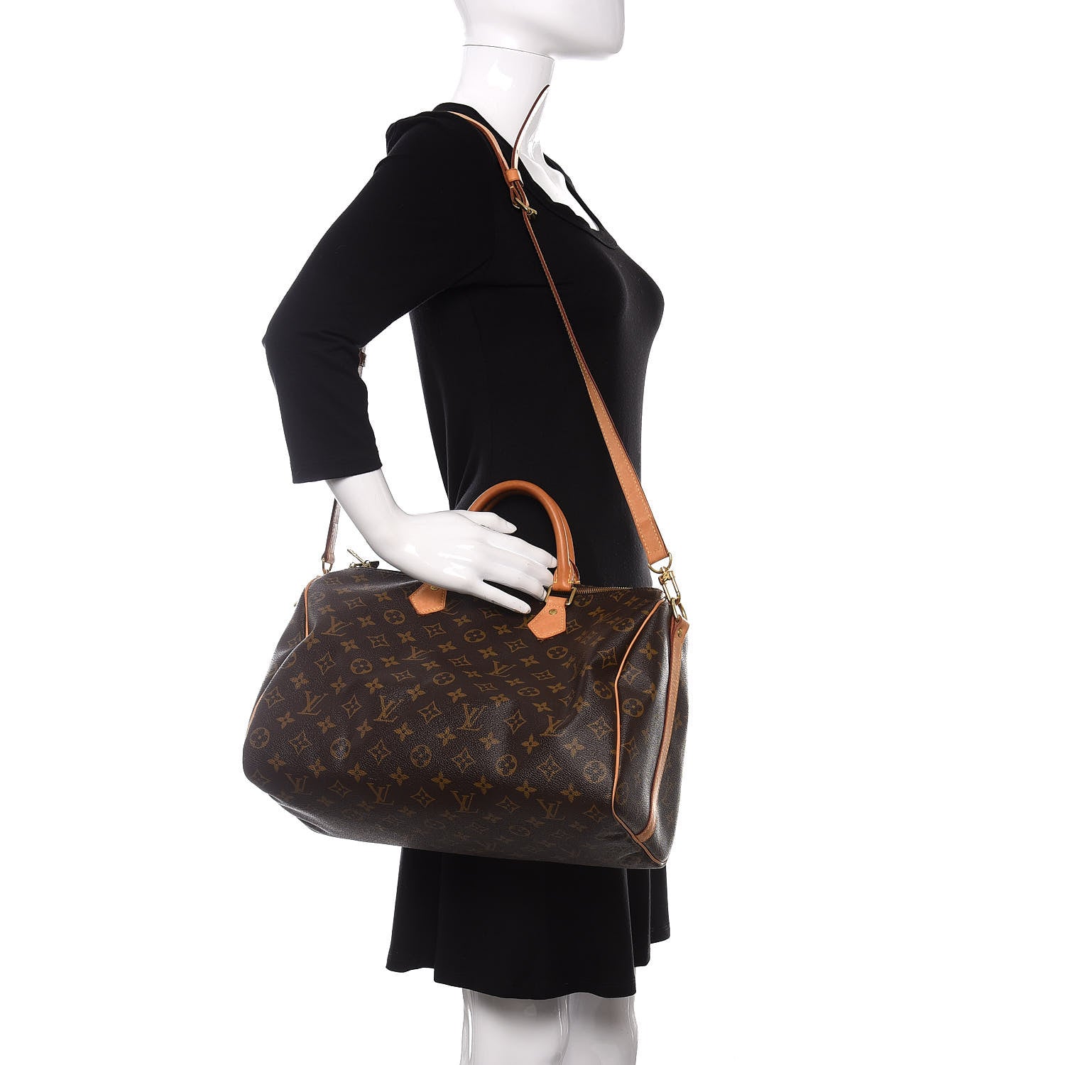 Louis Vuitton Monogram Speedy Bandouliere 35 2 of 10