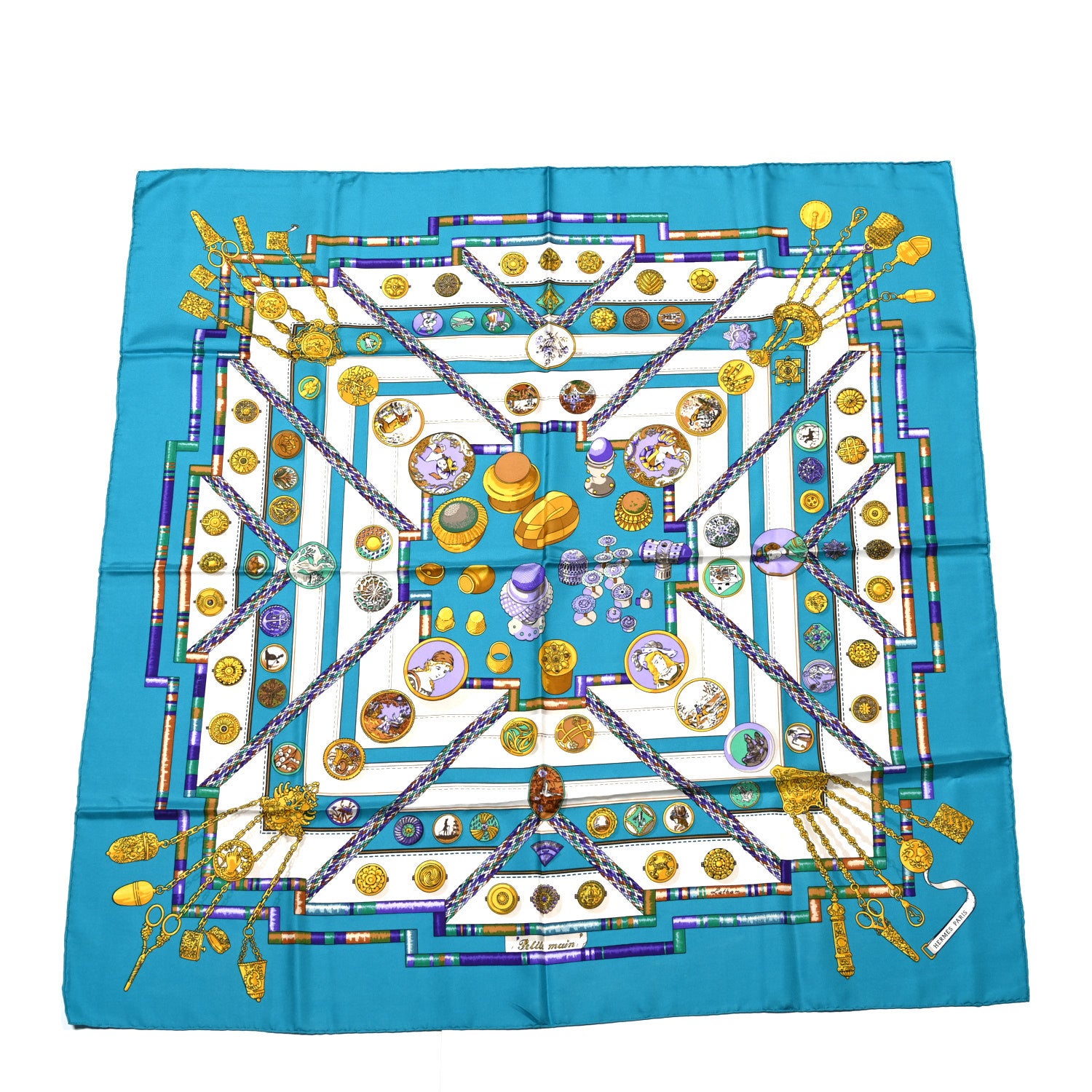 Hermes Silk Petite Main Scarf 90 1 of 7