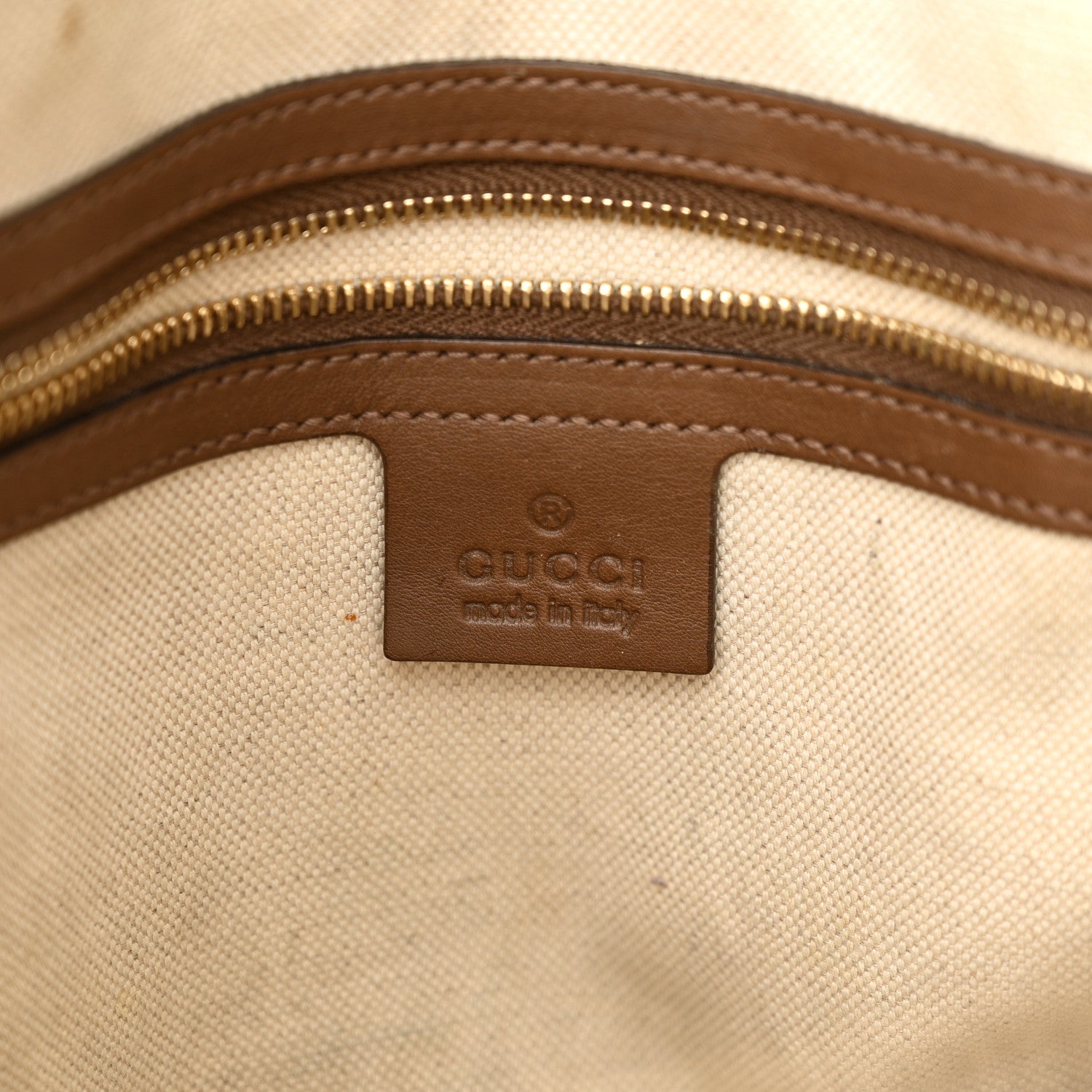 Gucci GG Supreme Monogram Margaux Calfskin Small Nice Top Handle Dome Bag Beige Ebony Acero 6 of 18