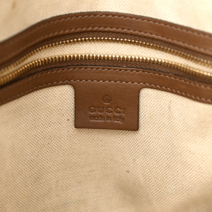 Gucci GG Supreme Monogram Margaux Calfskin Small Nice Top Handle Dome Bag Beige Ebony Acero 6 of 18