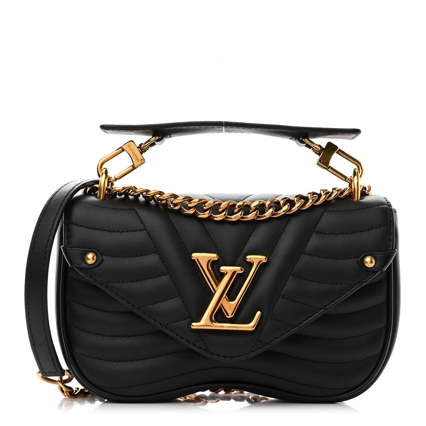 Calfskin New Wave Chain MM Black