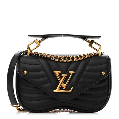 Louis Vuitton Calfskin New Wave Chain MM Black 1 of 11