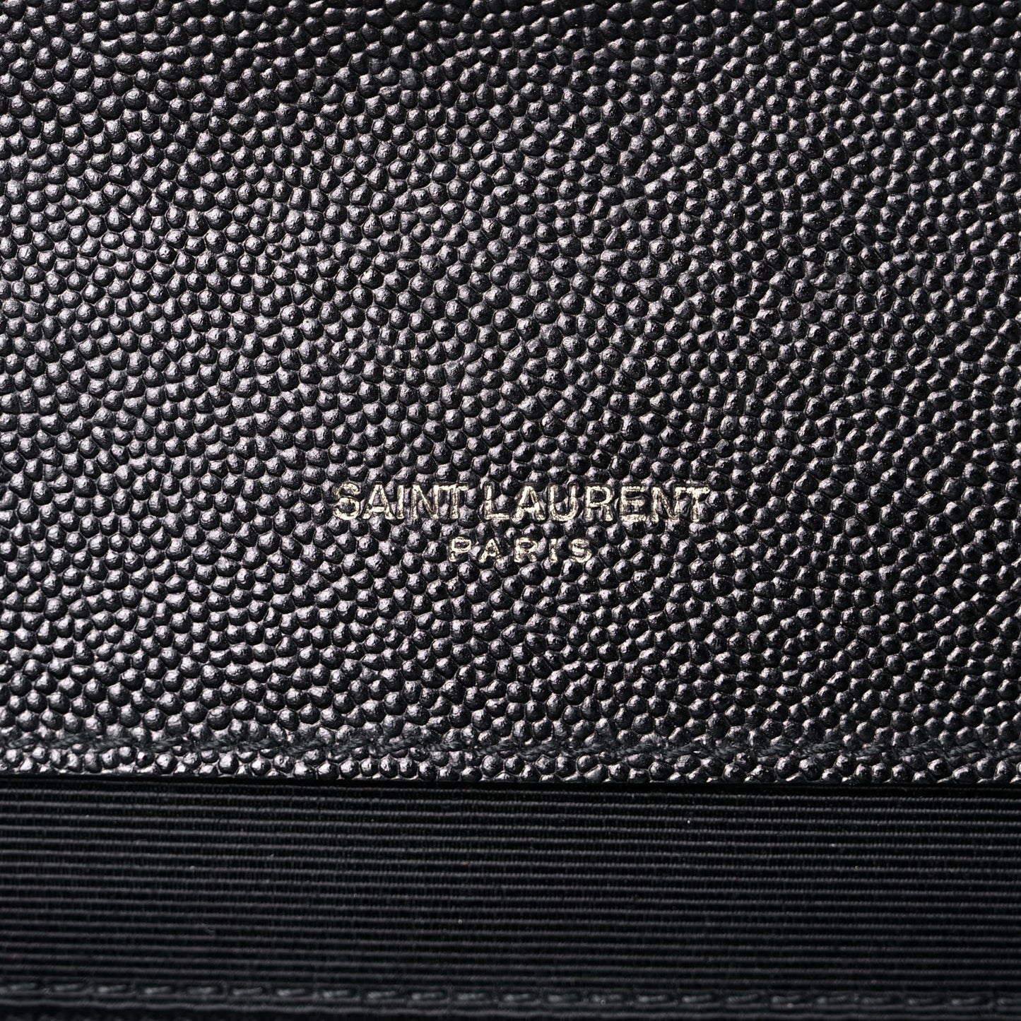 Grain De Poudre Textured Mixed Matelasse Large Triquilt Monogram Monochrome Satchel Black