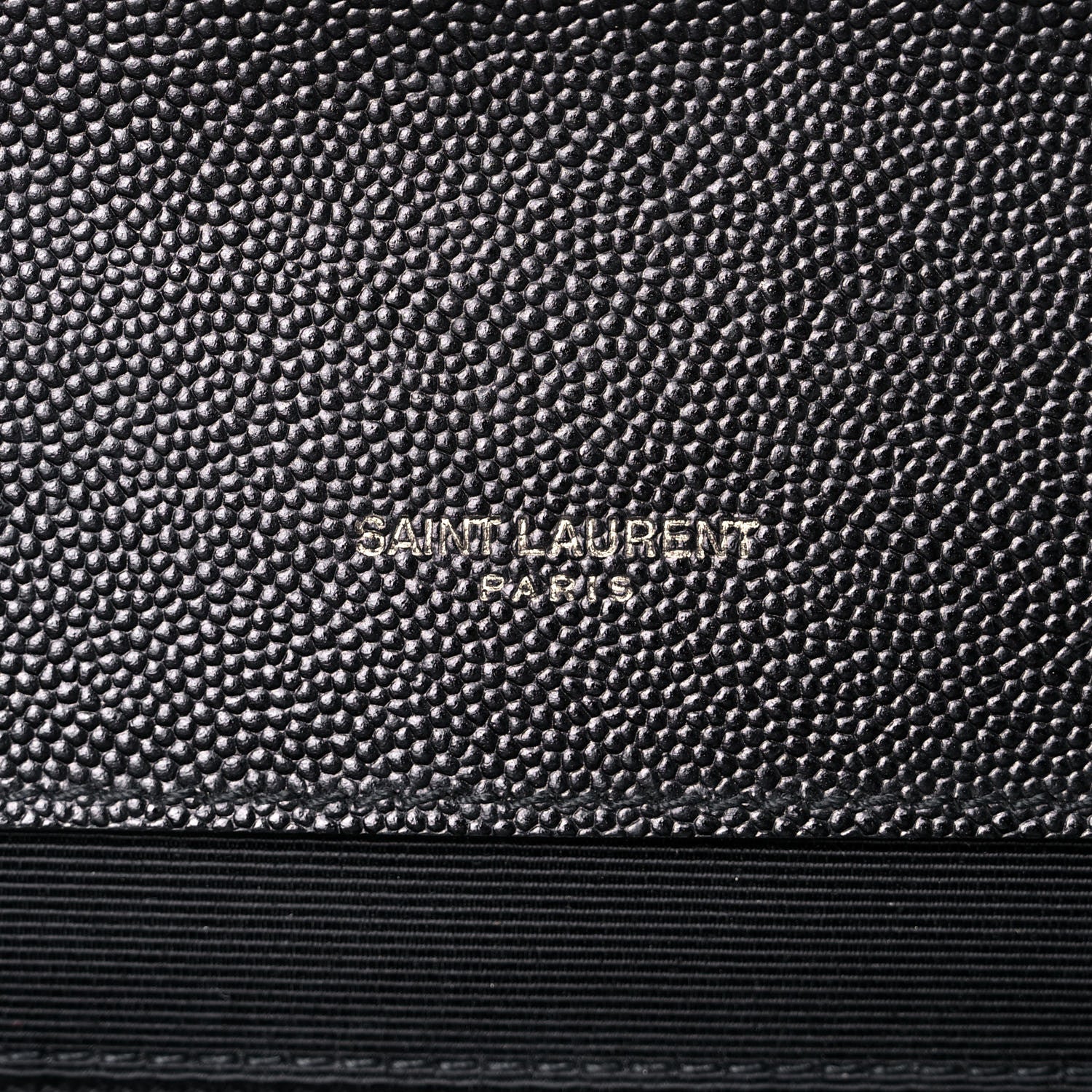 Saint Laurent Grain De Poudre Textured Mixed Matelasse Large Triquilt Monogram Monochrome Satchel Black 5 of 9